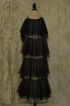 MUTEDANCE black layered dress MD22FW13 PM43